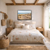 Sunset Over West Wittering by Juan Antonio Domínguez, original painting, in room