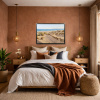 Sunset Over West Wittering by Juan Antonio Domínguez, original painting, in room