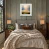 Shepperton Lakes Commission by Harry Brioche, original painting, in room