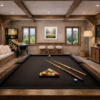 Shepperton Lakes Commission by Harry Brioche, original painting, in room