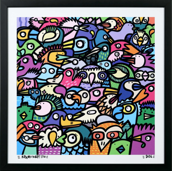All The Birds by Kev Munday, limited edition print