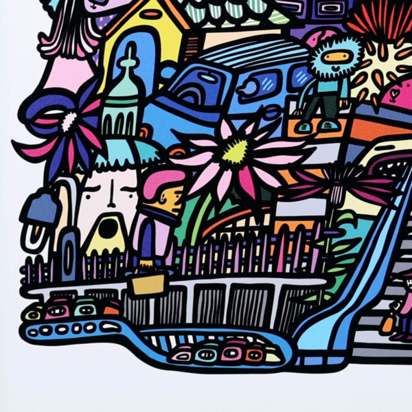 There And Back by Kev Munday, limited edition print, detail