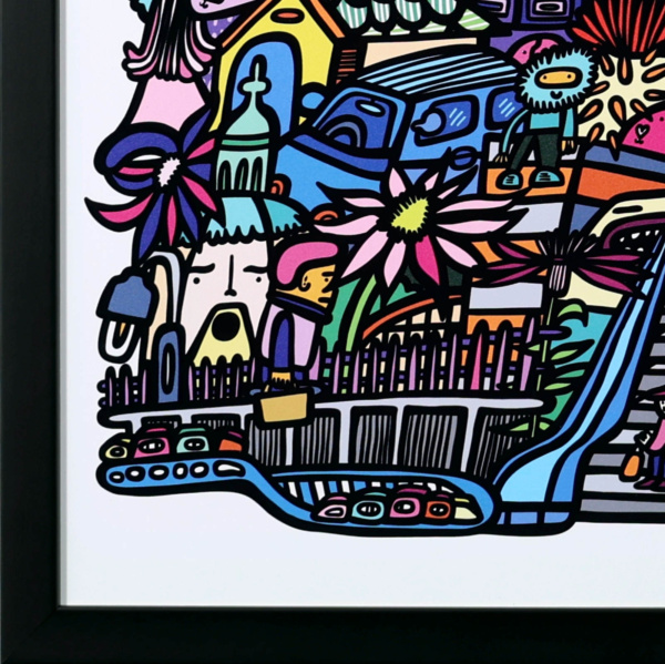 There And Back by Kev Munday, limited edition print, detail