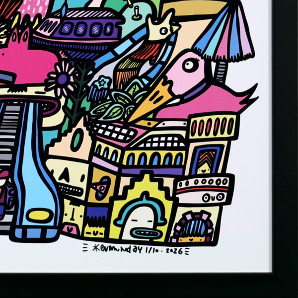 There And Back by Kev Munday, limited edition print, detail