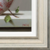 Plums & Porcelain by Zoltan Preiner, original painting, detail