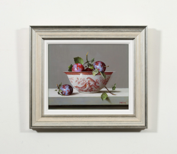 Plums & Porcelain by Zoltan Preiner, original painting