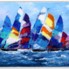 Racing The Wind by Cortés, original painting