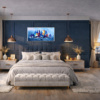 Racing The Wind by Cortés, original painting, in room