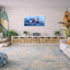 Racing The Wind by Cortés, original painting, in room