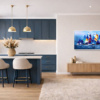 Racing The Wind by Cortés, original painting, in room