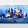 Racing The Wind by Cortés, original painting