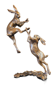 Large Hares Boxing (1284), Dean Kendrick