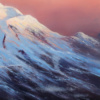 Mont Blanc by Ben Payne, original painting, detail