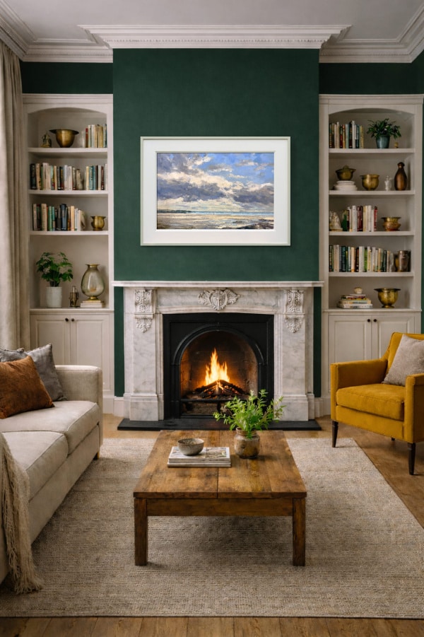 Spring Symphony by Harry Brioche, original painting, in room