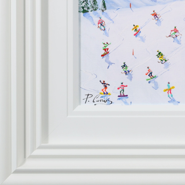 Between The Peaks by Paola Cassais, original painting, detail