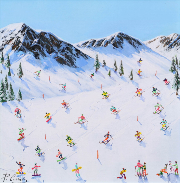 Between The Peaks by Paola Cassais, original painting