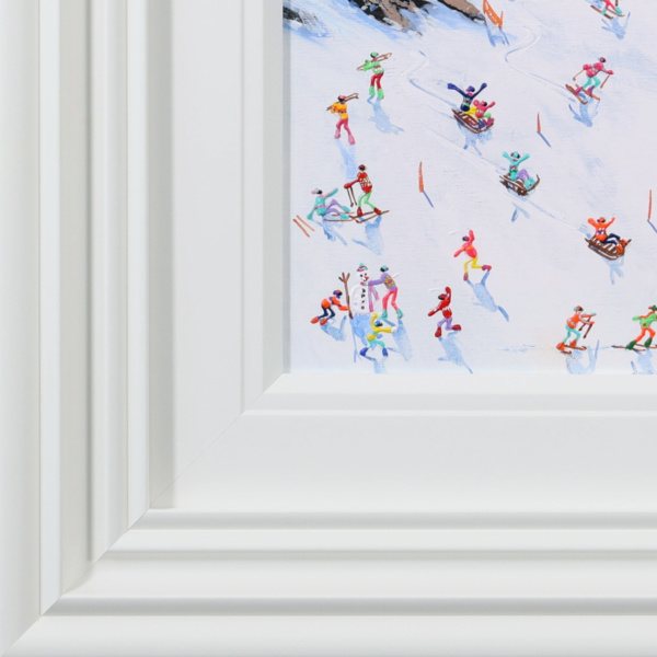 Alpine Crossing by Paola Cassais, original painting, detail