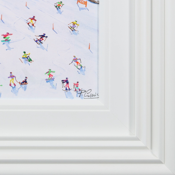 Alpine Crossing by Paola Cassais, original painting, detail