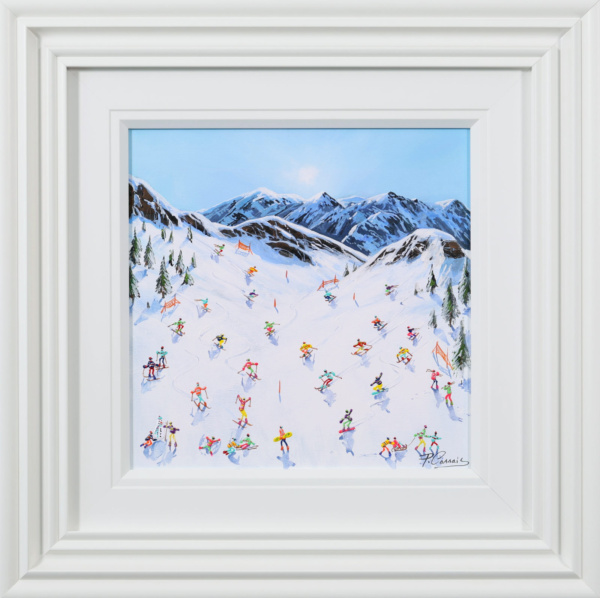 First Tracks Through The Valley by Paola Cassais, original painting