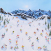 First Tracks Through The Valley by Paola Cassais, original painting