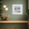 Golden Tides by Paola Cassais, original painting, in room