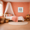 Golden Tides by Paola Cassais, original painting, in room