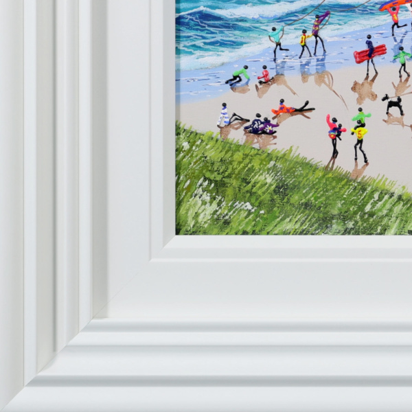 Summer Along The Cliffs by Paola Cassais, original painting, detail