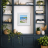 Summer Along The Cliffs by Paola Cassais, original painting, in room