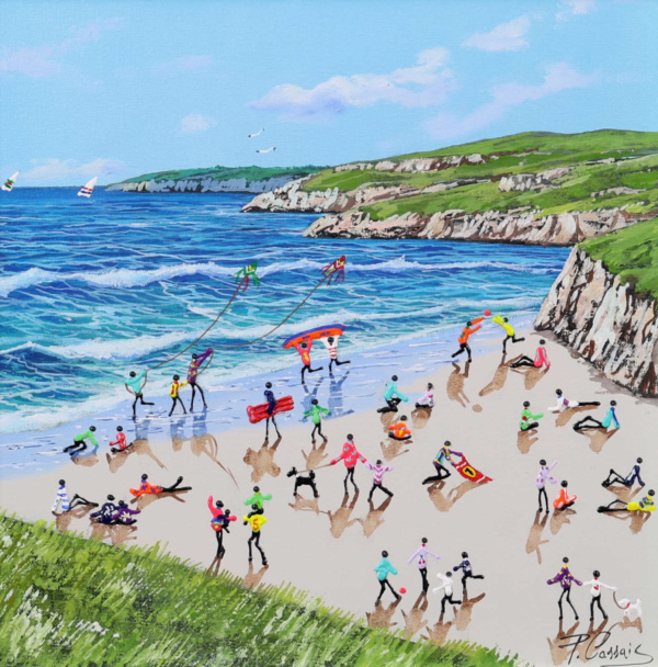 Summer Along The Cliffs by Paola Cassais, original painting