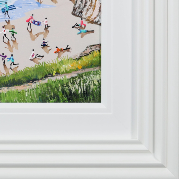 Jurassic Coast Day by Paola Cassais, original painting, detail