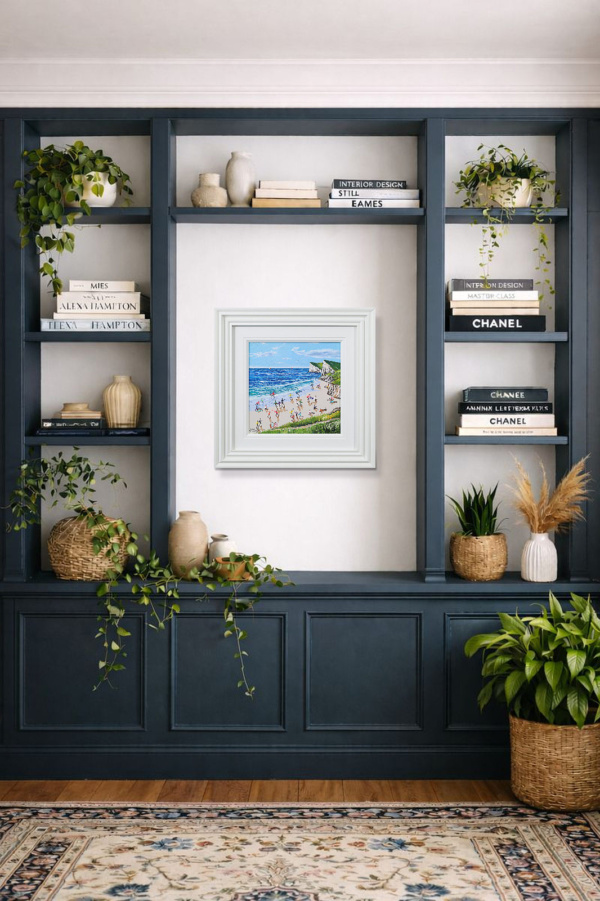 Jurassic Coast Day by Paola Cassais, original painting, in room