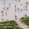 Sunset On The Sands by Paola Cassais, original painting, detail