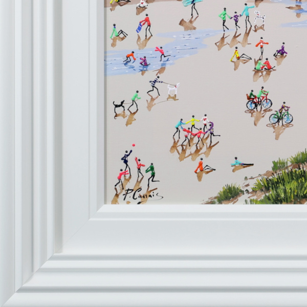 Sunset On The Sands by Paola Cassais, original painting, detail