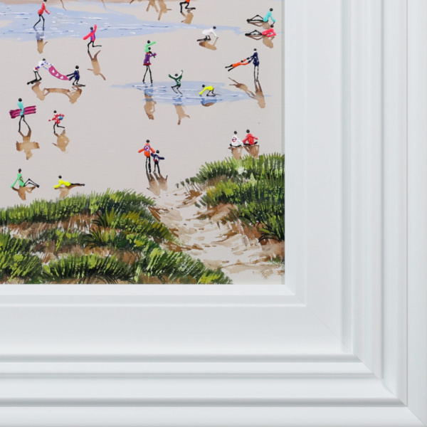 Sunset On The Sands by Paola Cassais, original painting, detail