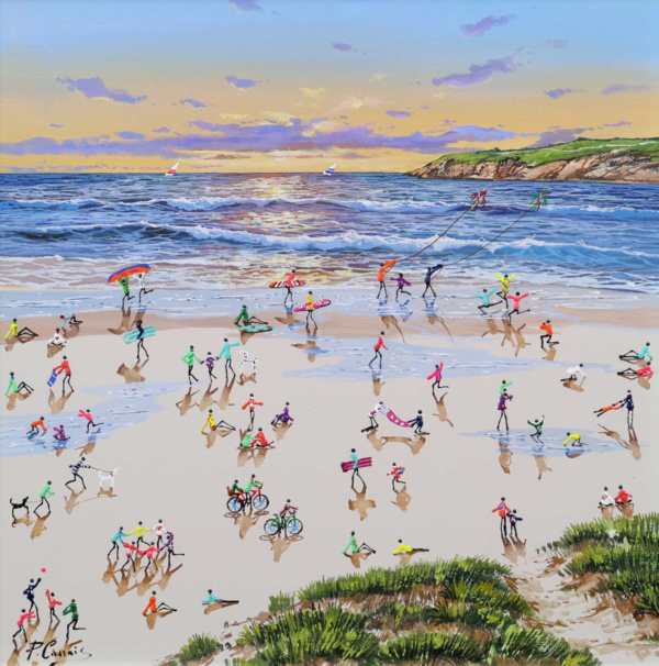 Sunset On The Sands by Paola Cassais, original painting