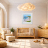 Coastal Panorama by Paola Cassais, original painting, in room