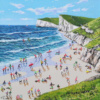 Coastal Panorama by Paola Cassais, original painting