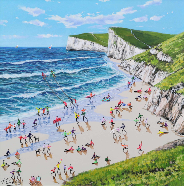 Coastal Panorama by Paola Cassais, original painting