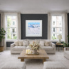 Alpine Playground by Paola Cassais, original painting, in room