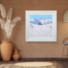 Alpine Playground by Paola Cassais, original painting, in room