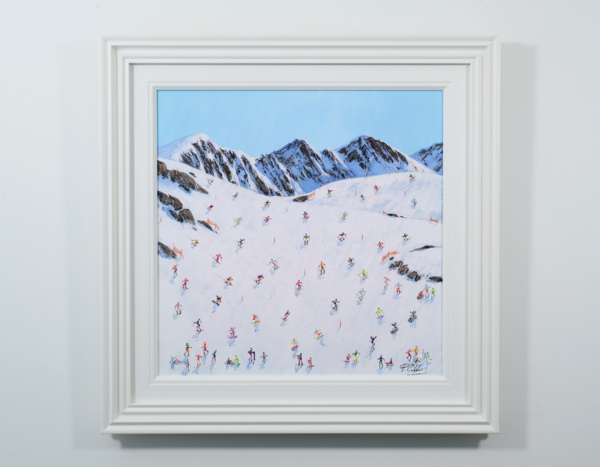 Powder Day Rush by Paola Cassais, original painting