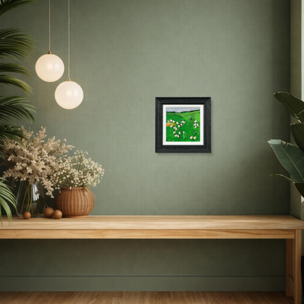 Could It Be… by David Alderman, original painting, in room
