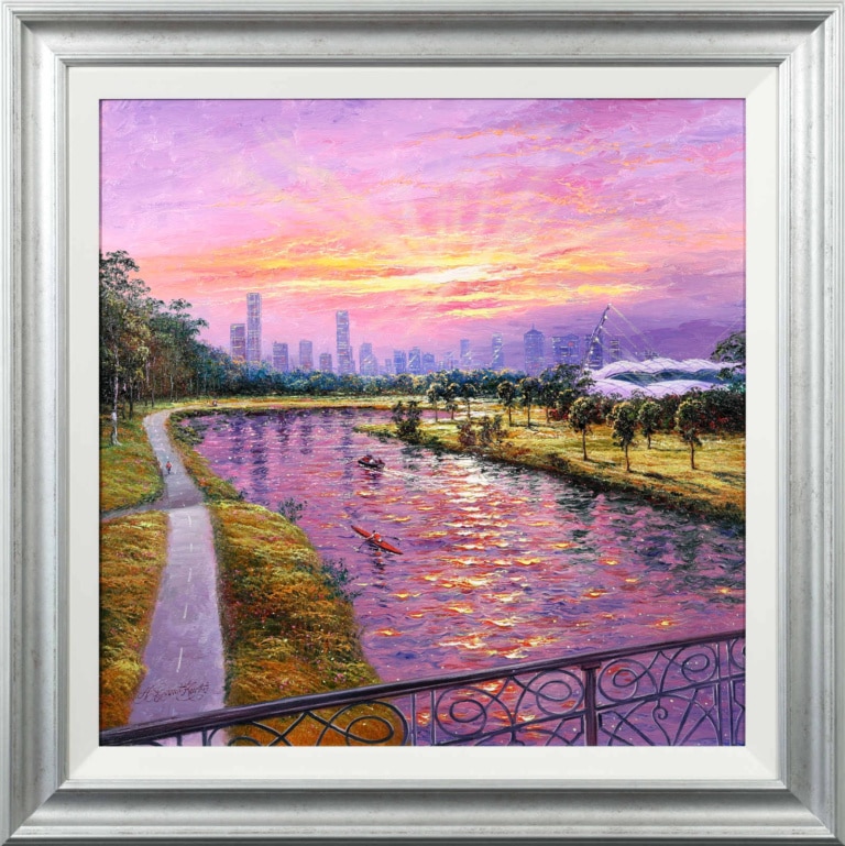 Melbourne At Dusk Commission by Andrew Grant Kurtis