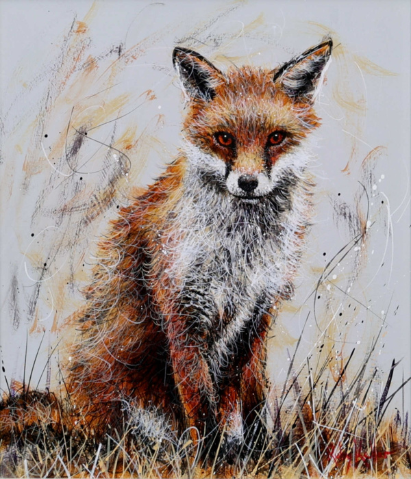 Roxy The Foxy by Ruby Keller, original painting