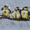 Blue Tits Only by Ruby Keller, original painting