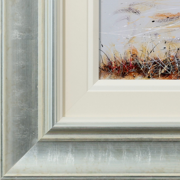 Pheasant, Ash Flash by Ruby Keller, original painting, detail
