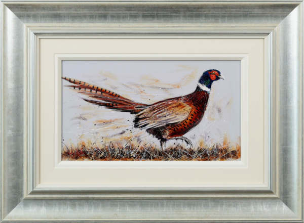 Pheasant, Ash Flash by Ruby Keller, original painting