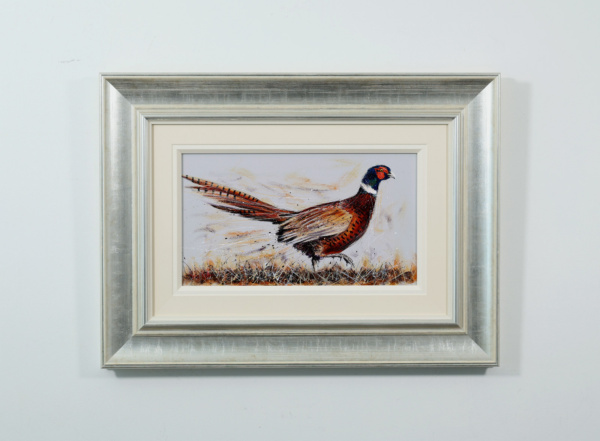 Pheasant, Ash Flash by Ruby Keller, original painting