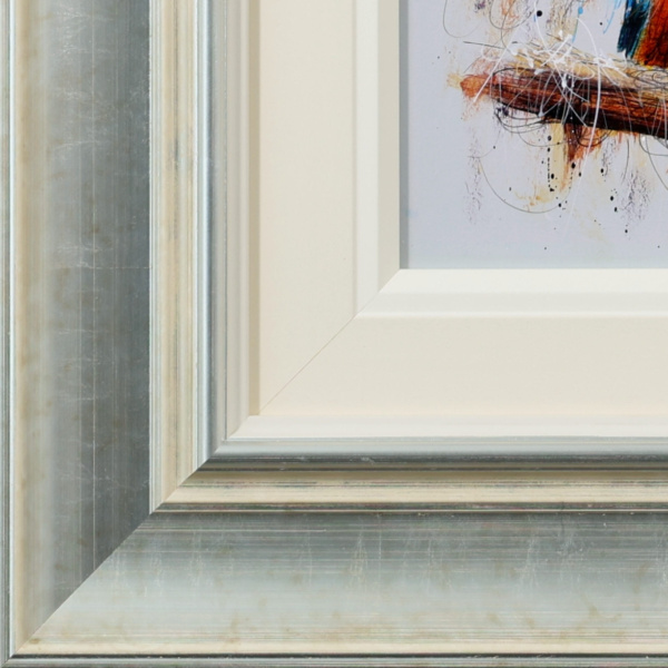 Kingfisher by Ruby Keller, original painting, detail