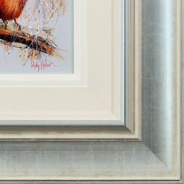 Kingfisher by Ruby Keller, original painting, detail